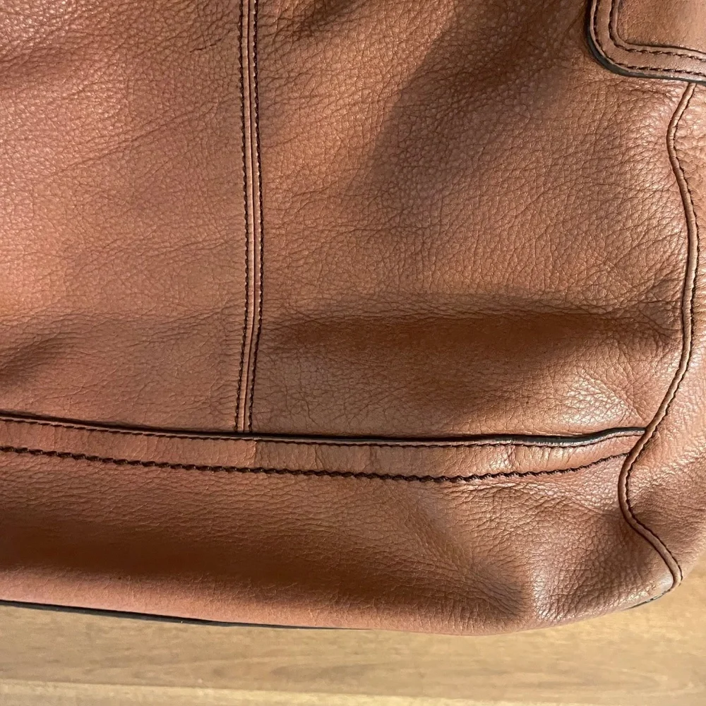 The SAK tobacco genuine leather bag AND matching phone case